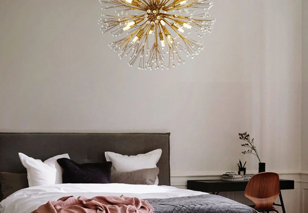 crystal globe chandelier