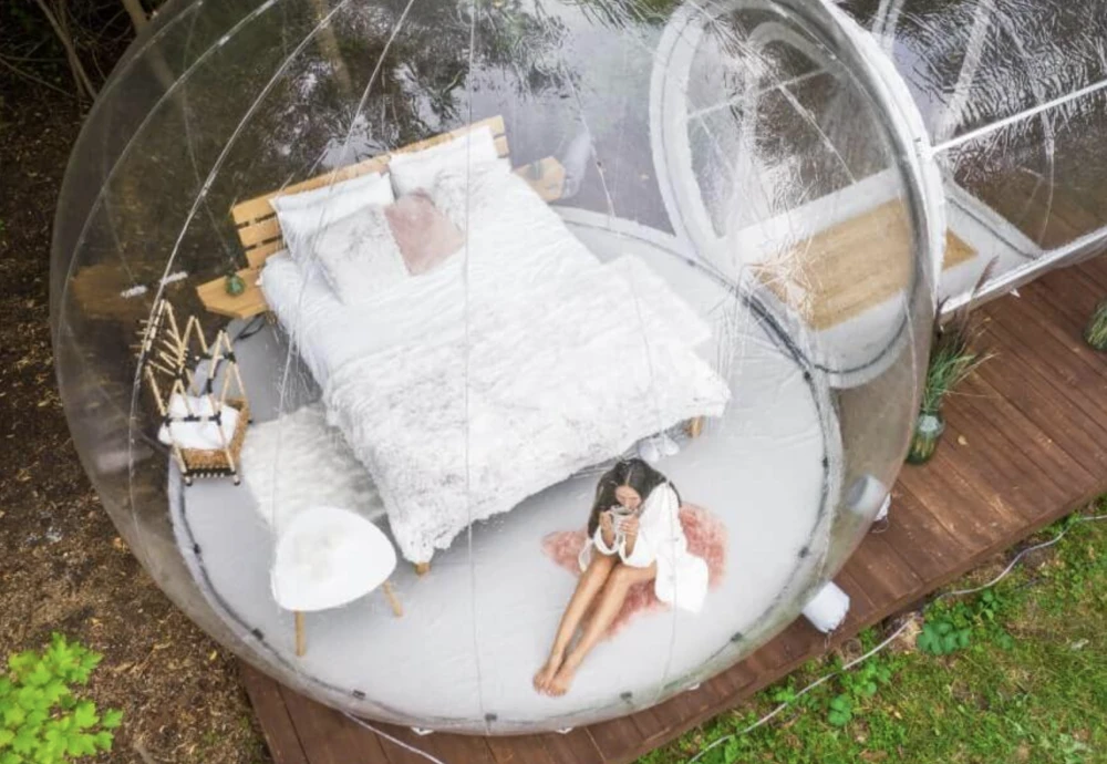 camping clear inflatable bubble tent