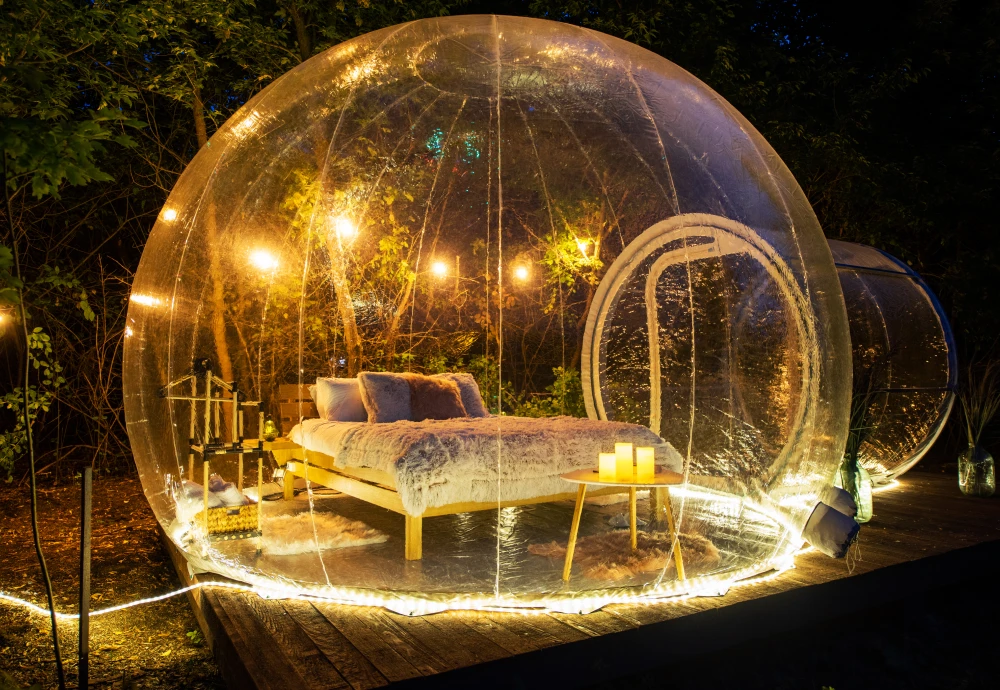 inflatable clear bubble camping tent